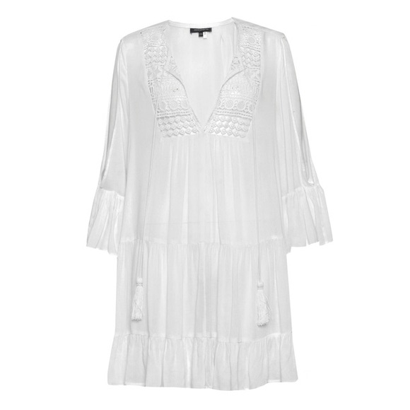 French connection boho summer Castaway Lace Dress - Picture 3 of 8